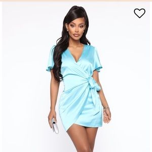 Silk wrap dress